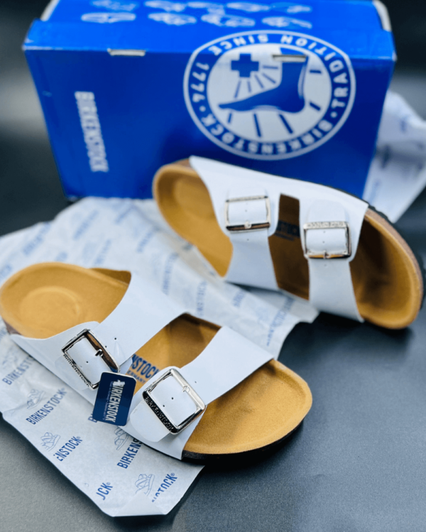 Birkenstock Arizona White 1st Copy Sandals