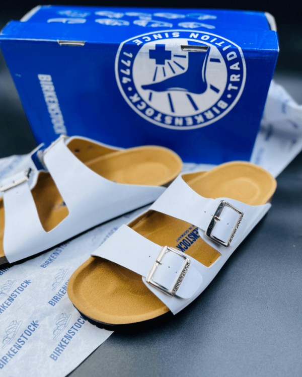 Birkenstock Arizona White 1st Copy Sandals