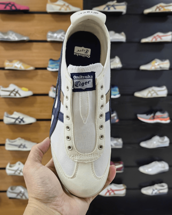 Onitsuka Tiger Slip On Blue Beige 1st Copy Shoe