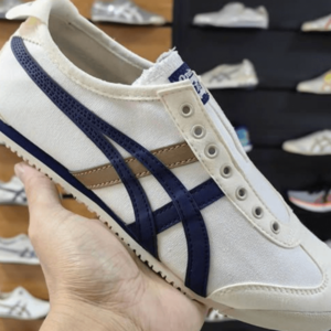 Onitsuka Tiger Slip On Blue Beige 1st Copy Shoe