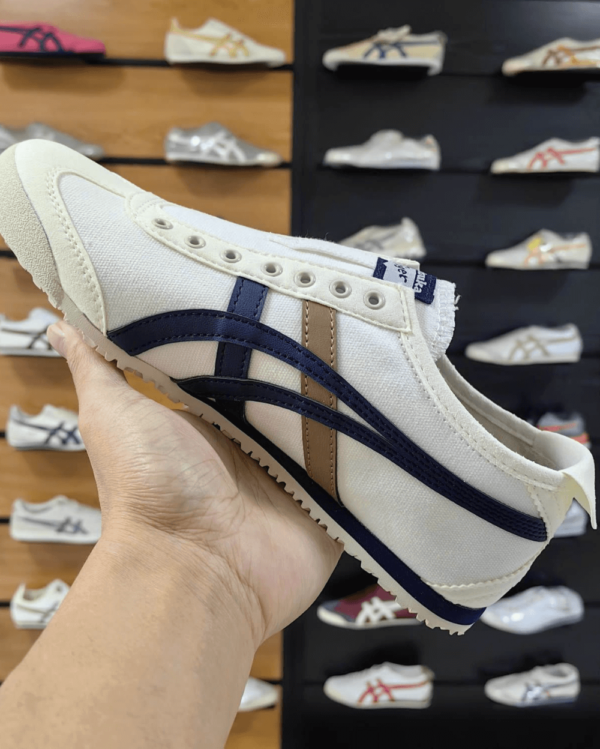 Onitsuka Tiger Slip On Blue Beige 1st Copy Shoe